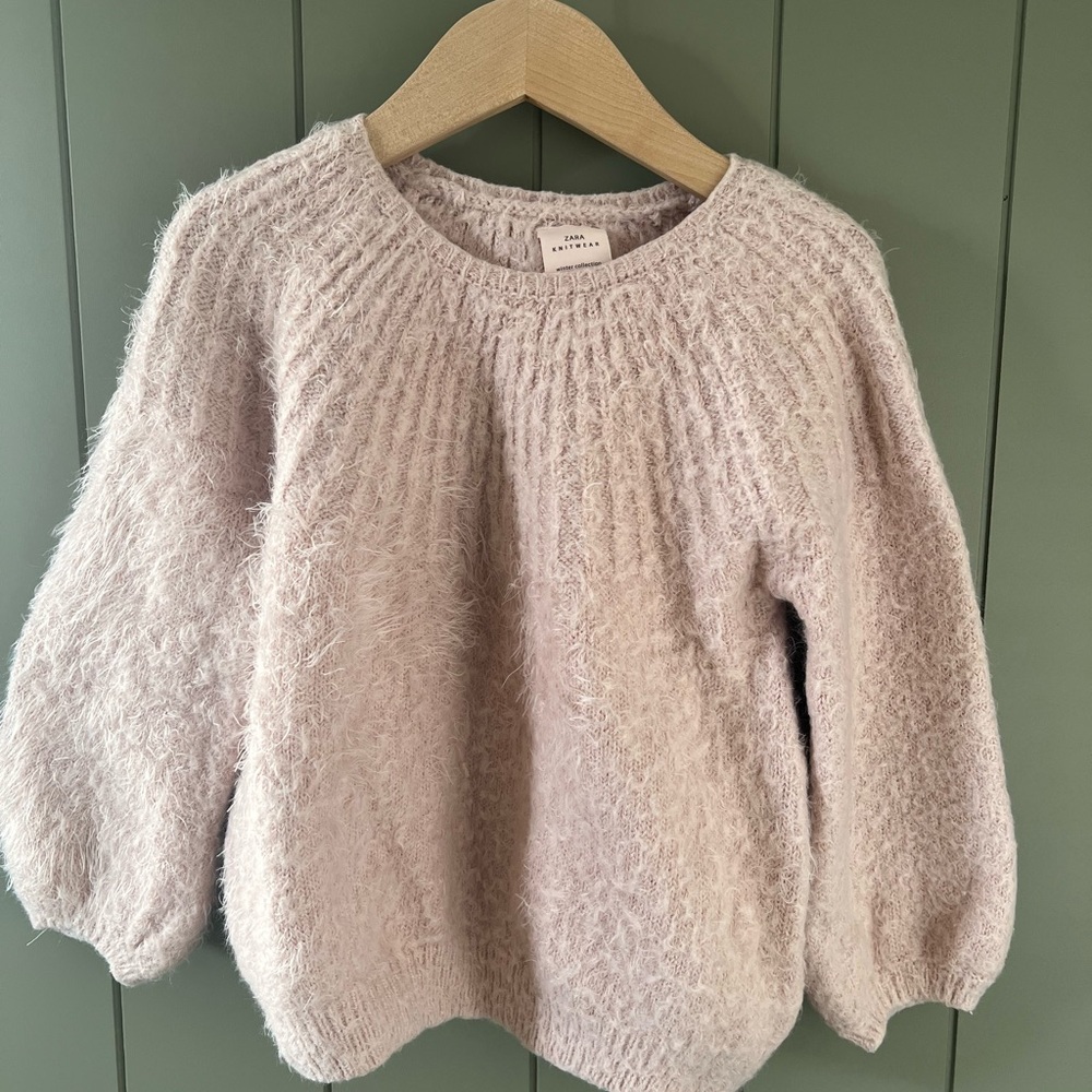 Zara pink knit sweater